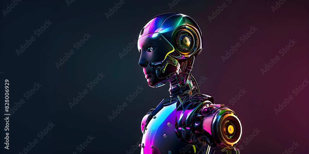 Fototapeta premium Futuristic Humanoid Android 