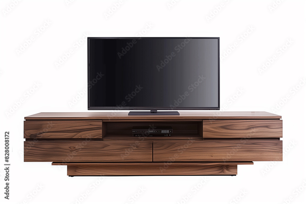 Flat Screen TV on Wooden Entertainment Center Flat Screen TV on Wooden Entertainment Center