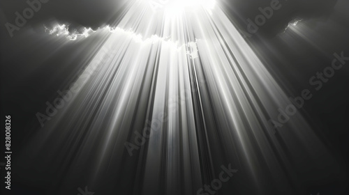 sun rays through the clouds