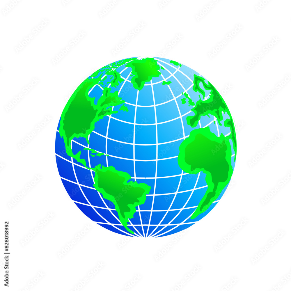 Planet earth globe vector illustration Planet earth globe vector illustration