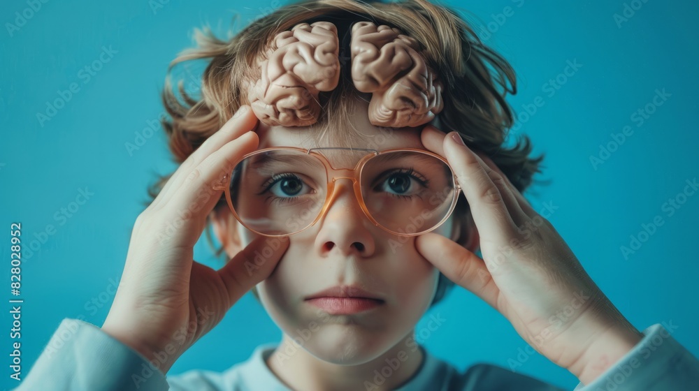 National Train Your Brain Day concept with copy space area for text National Train Your Brain Day concept with copy space area for text