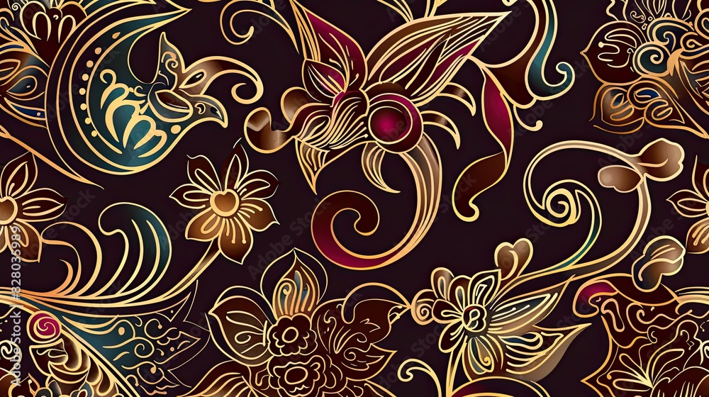 decorative batik vector 