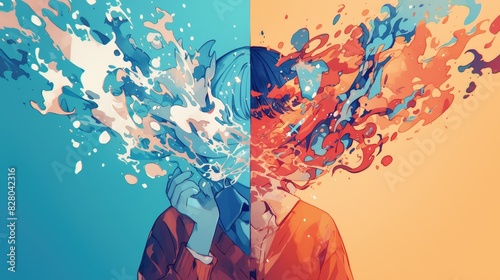 Switching between chaos and order in your thoughts is like shifting between two mindsets