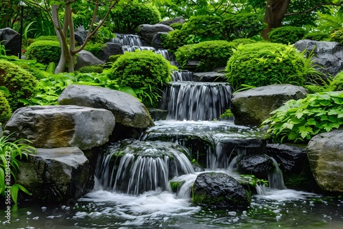 Zen stones in the garden
