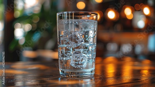 a glass of water in hand, close-up shot