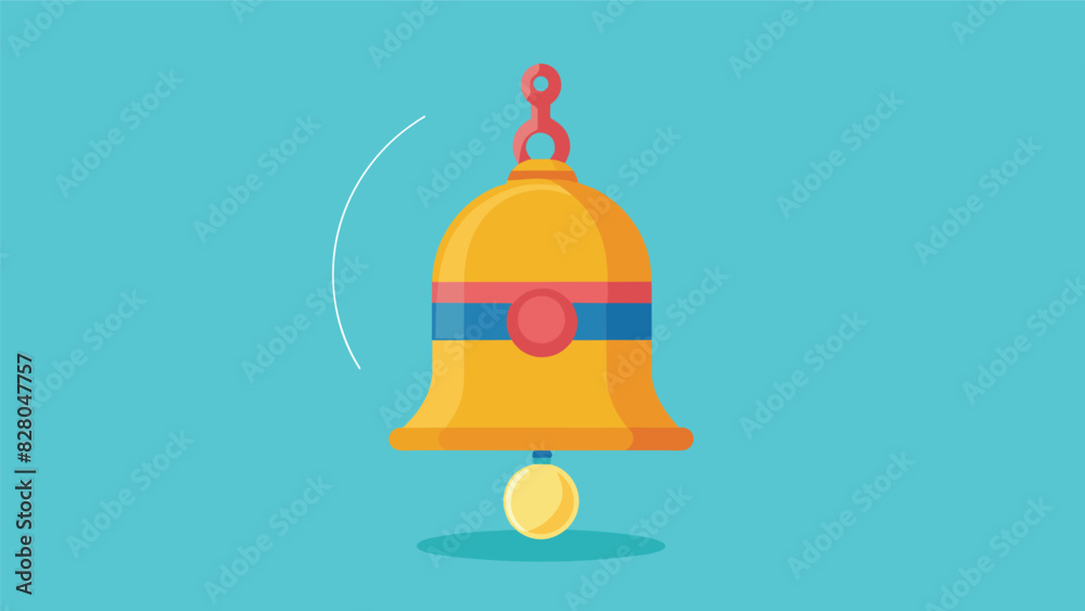The simple ding of the mindfulness bell refocuses your attention and brings a sense of clarity to your mind.. Vector illustration The simple ding of the mindfulness bell refocuses your attention and brings a sense of clarity to your mind.. Vector illustration