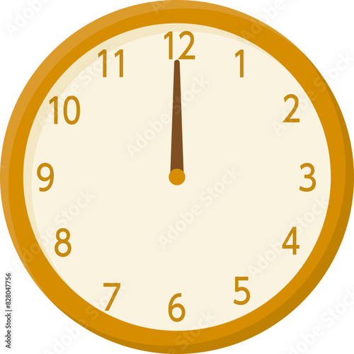 時計のアイコン(12時)