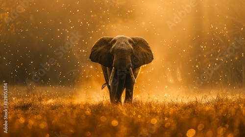 Elephant. Photography of wild animal in natural habitat. © Joyce