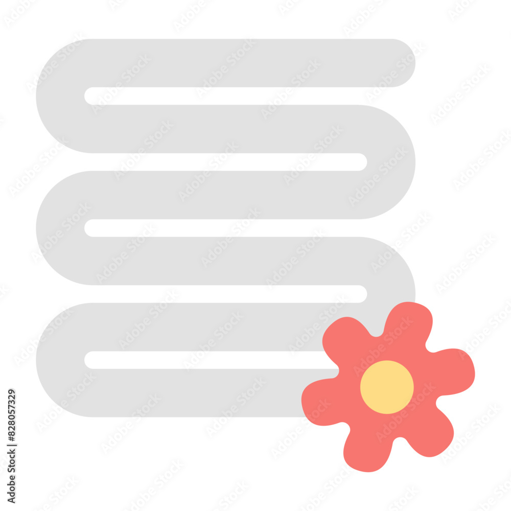 Spa Towel Icon: Symbol Of Comfort And Relaxation At Spa Spa Towel Icon: Symbol Of Comfort And Relaxation At Spa