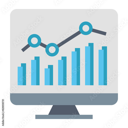 Web Analysis Icon: Analyzing Online Data And Performance