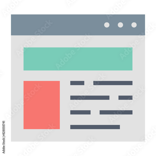 Web Page Icon: Symbol Of Online Content