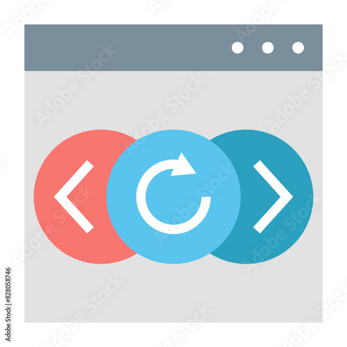 Web Navigation Icon: Navigating Websites And Online Content