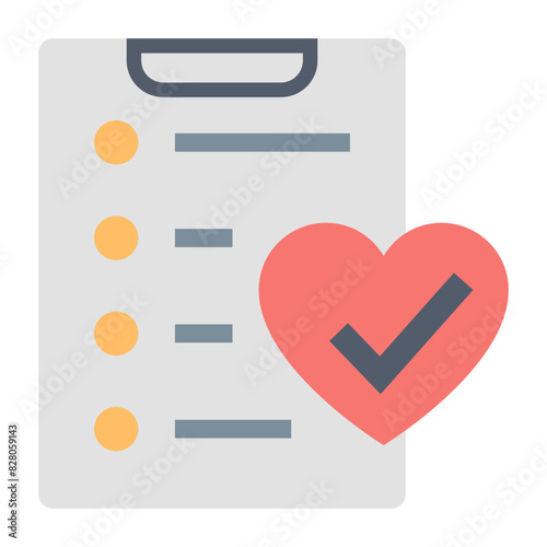 Wishlist Icon: List Of Desired Items
