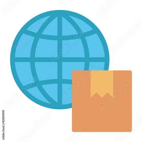 Worldwide Shipping Icon: Shipping Services Across The Globe