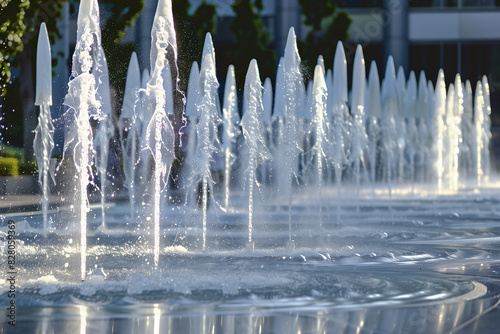 Water Fountains in Park