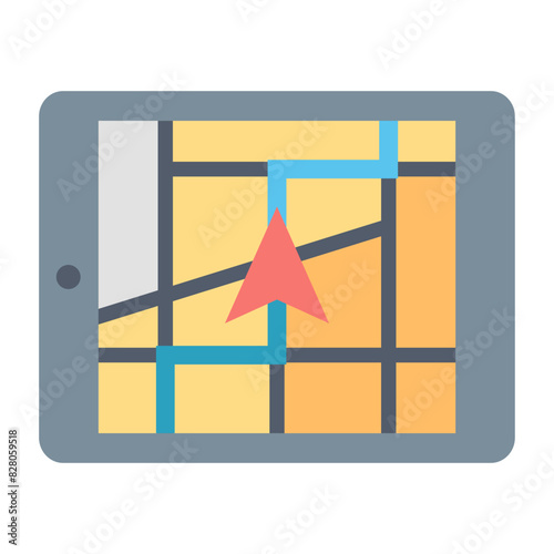 GPS Navigation Icons for Location Guidance Graphics
