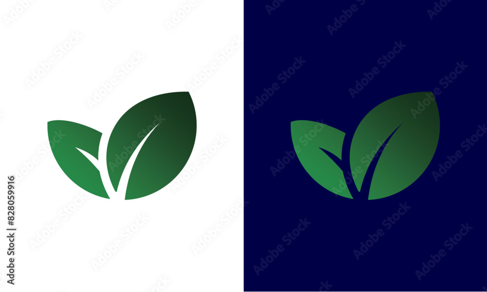 Obraz premium logo leaf