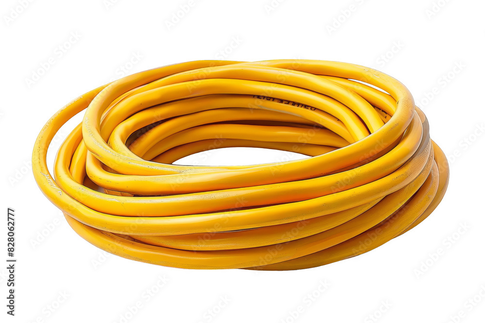 isolated white background of extension cord isolated white background of extension cord