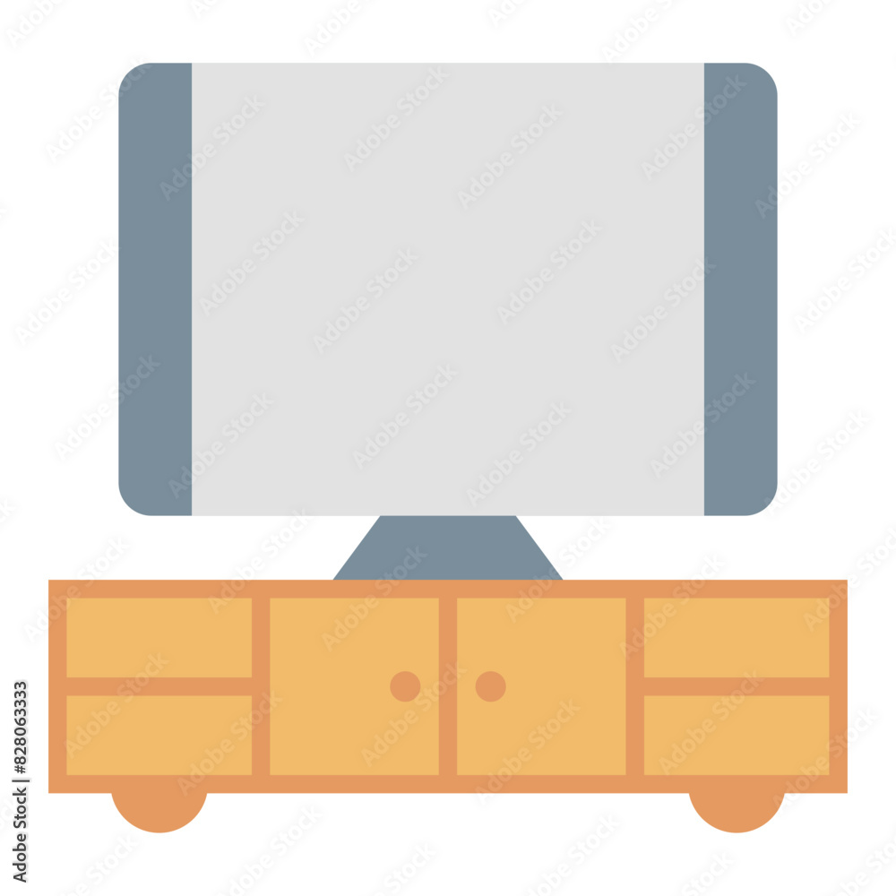 Flat-Screen TV Icons for Television Symbols Flat-Screen TV Icons for Television Symbols