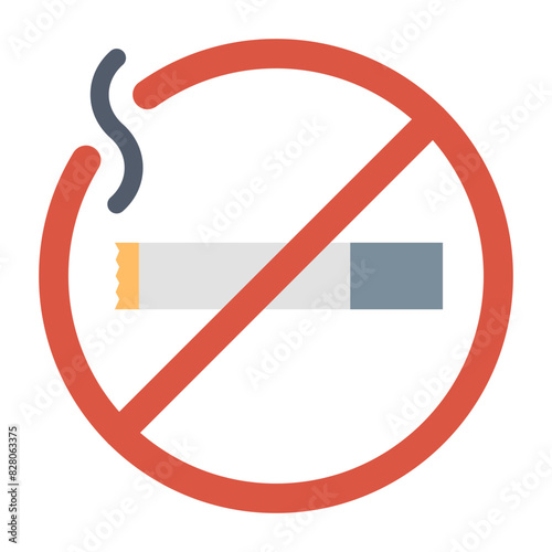 Non-Smoking Rooms Icons for Smoke-Free Accommodation Symbols