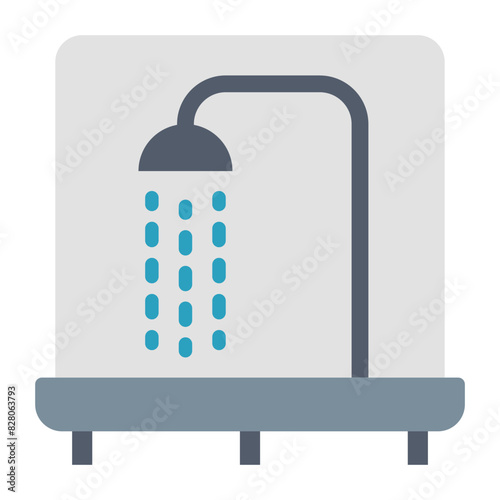 Shower Icon: Symbolizing Personal Hygiene And Refreshment