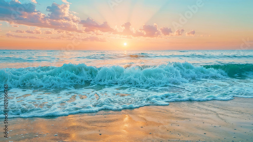 Pastel Sunset Waves