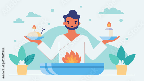 A nutritionist recommends thermal baths as part of a holistic health plan highlighting their benefits for both physical and mental wellness.. Vector illustration