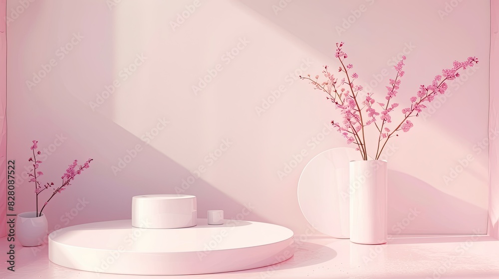 3d render minimalist podium for display product 3d render minimalist podium for display product