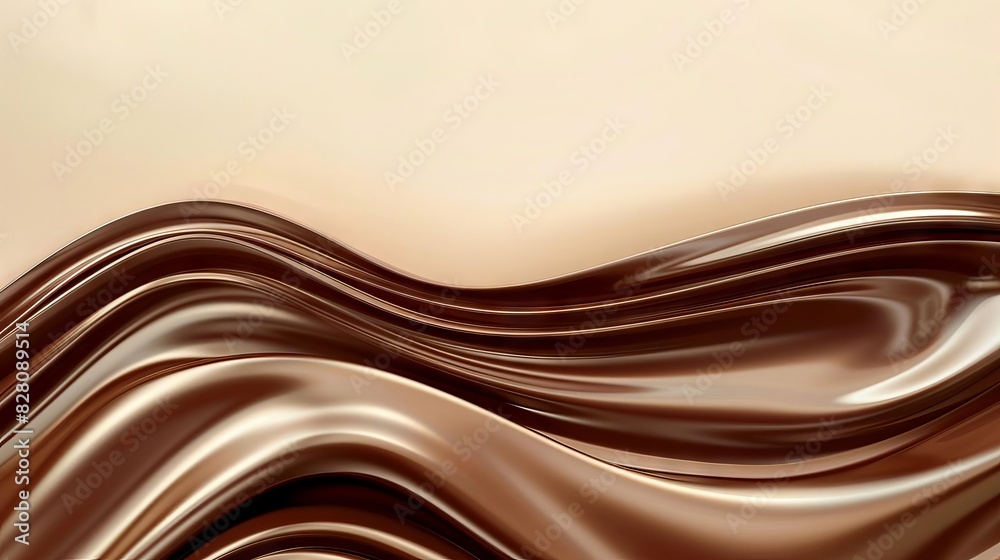 chocolate waves with foamy background delicious wallpaper concept for chocolate day aigenerated chocolate waves with foamy background delicious wallpaper concept for chocolate day aigenerated