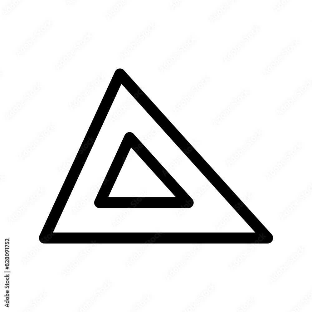 Triangle Icon Vector Symbol Design Illustration Triangle Icon Vector Symbol Design Illustration