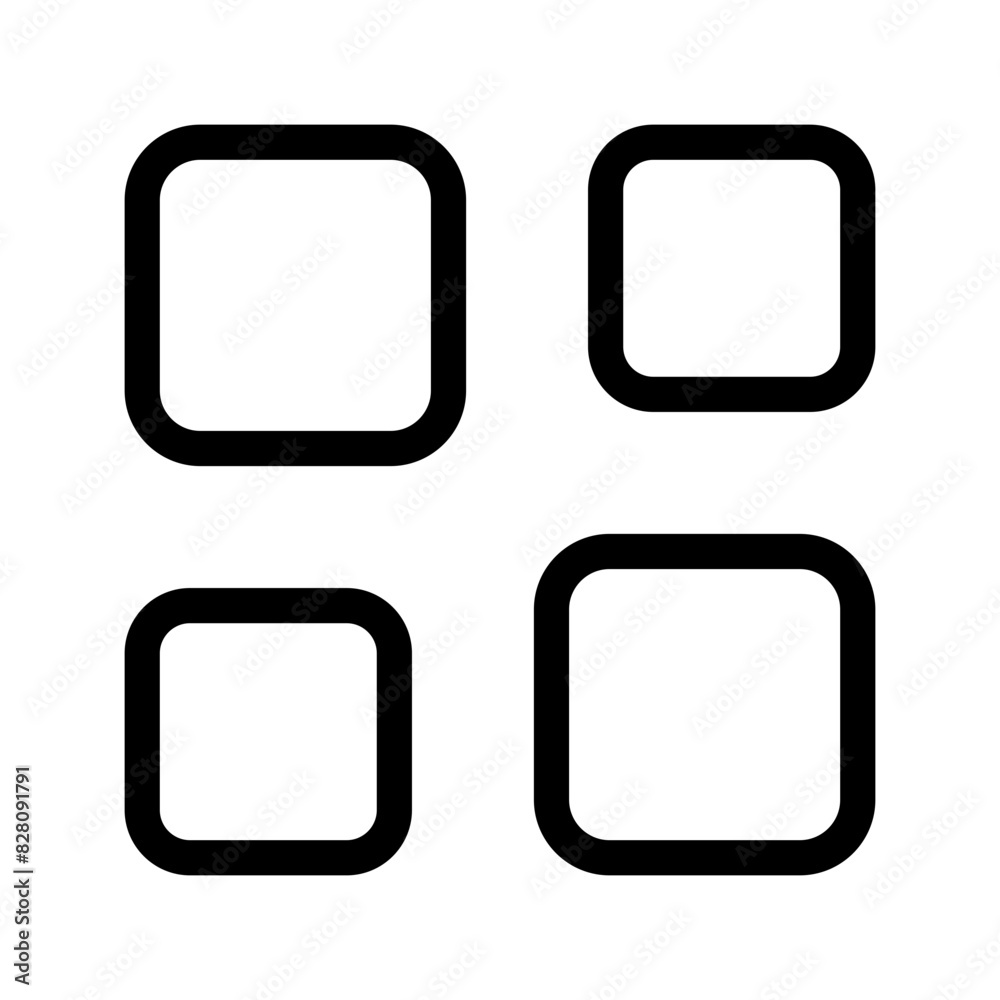 Rectangle Icon Vector Symbol Design Illustration Rectangle Icon Vector Symbol Design Illustration
