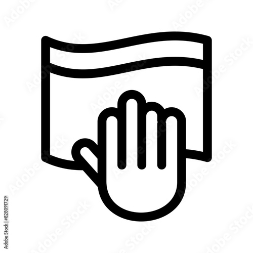 Wipe Icon Vector Symbol Design Illustration