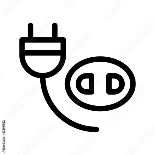 Plug Icon Vector Symbol Design Illustration