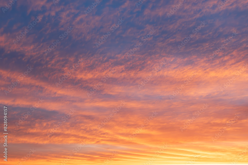 燃える夕空