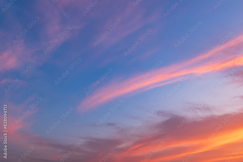 鮮やかな夕空 鮮やかな夕空