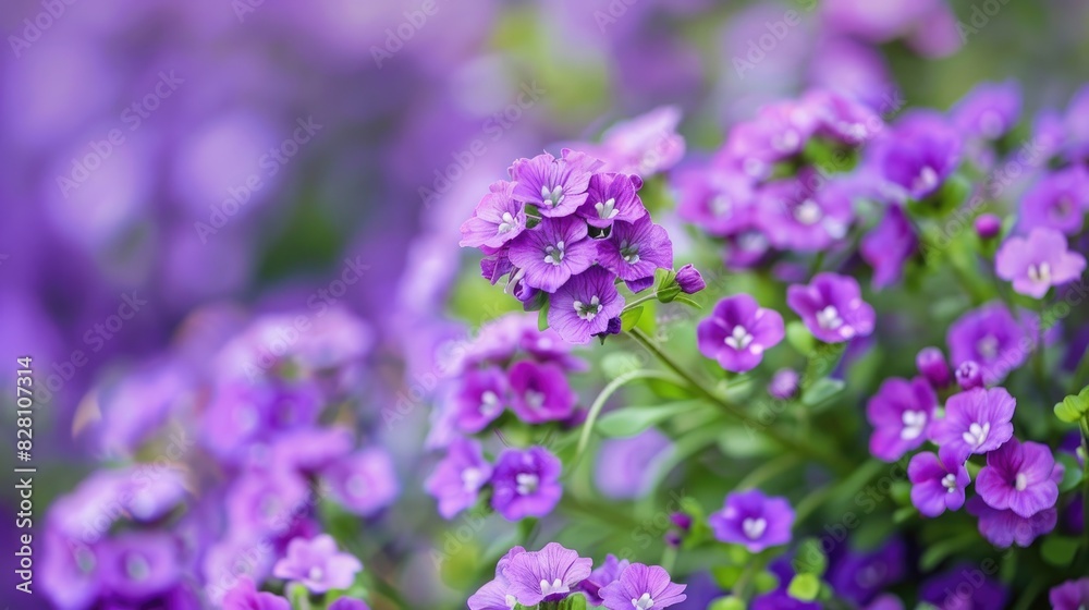 Obraz premium Winter blooming purple Alyssum flowers