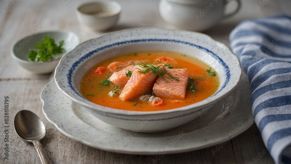 Lohikeitto (Salmon soup)