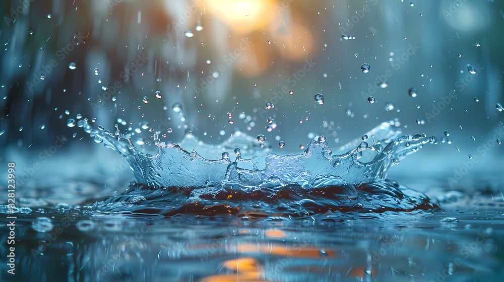 cool water splashing on a solid turquoise background cool water splashing on a solid turquoise background