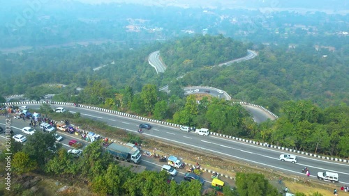 Patratu Valley Aerial View This beautiful tourist spot just 30 Kms from Ranchi town, India photo