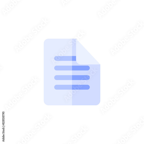 vector file icon in flat design