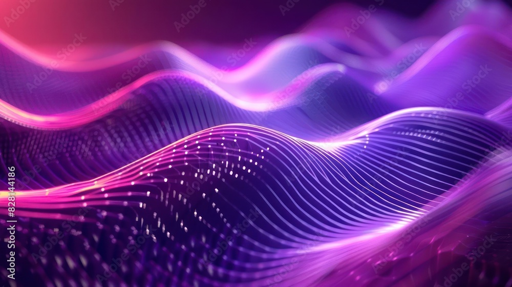 Cybernetic Waves and Lights Collage