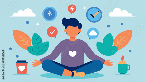 Creating personalized coping skills and selfsoothing techniques for managing intense emotions.. Vector illustration