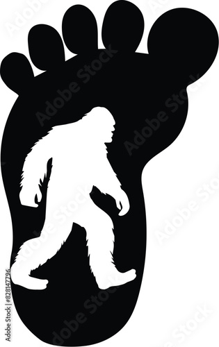 Vector Big Foot Print