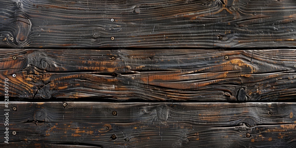 Wood texture with a deep brown hue, creating a rich and rustic backdrop. Interior design concept