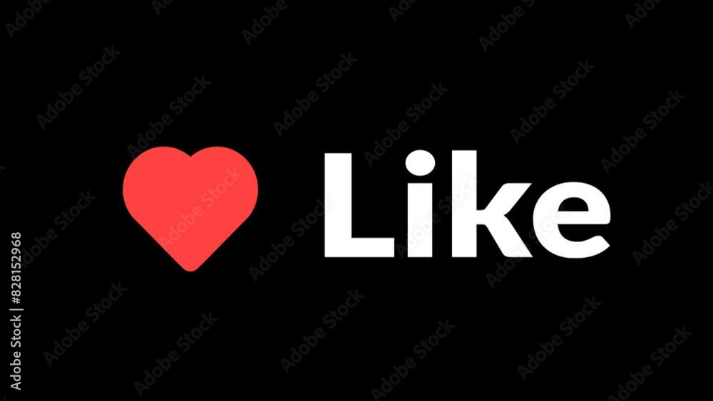 Heart icon, Like Button animation. Alpha channel, transparent background. 4K resolution Heart icon, Like Button animation. Alpha channel, transparent background. 4K resolution
