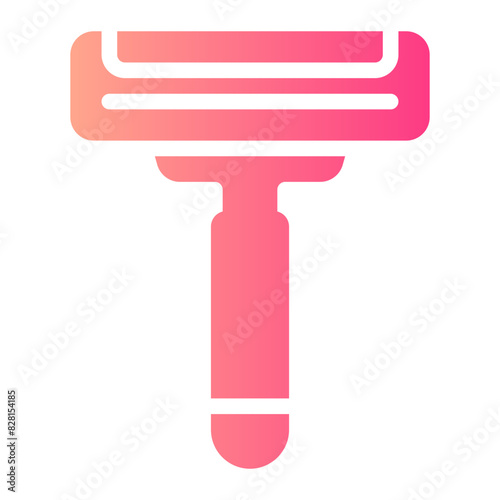 Shaving razor gradient icon