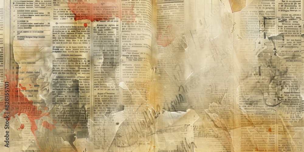 Fototapeta premium A book with red and orange stains on it