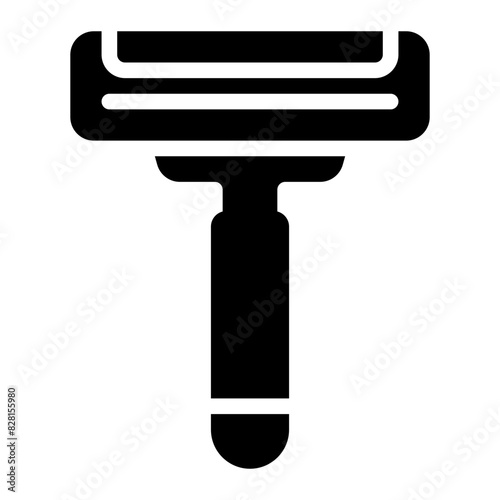 Shaving razor glyph icon