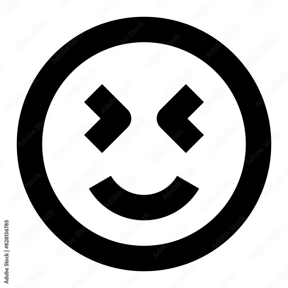 laughing emote smiley line icon 