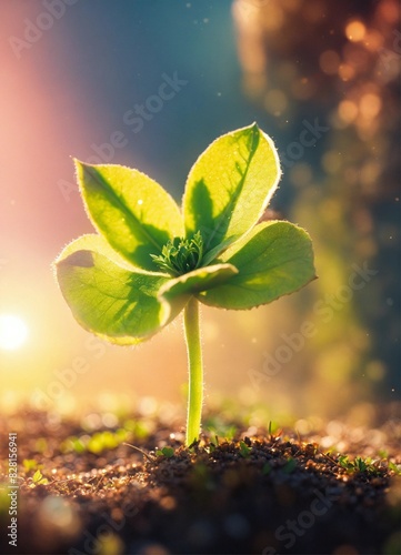 plant baby on earth photo